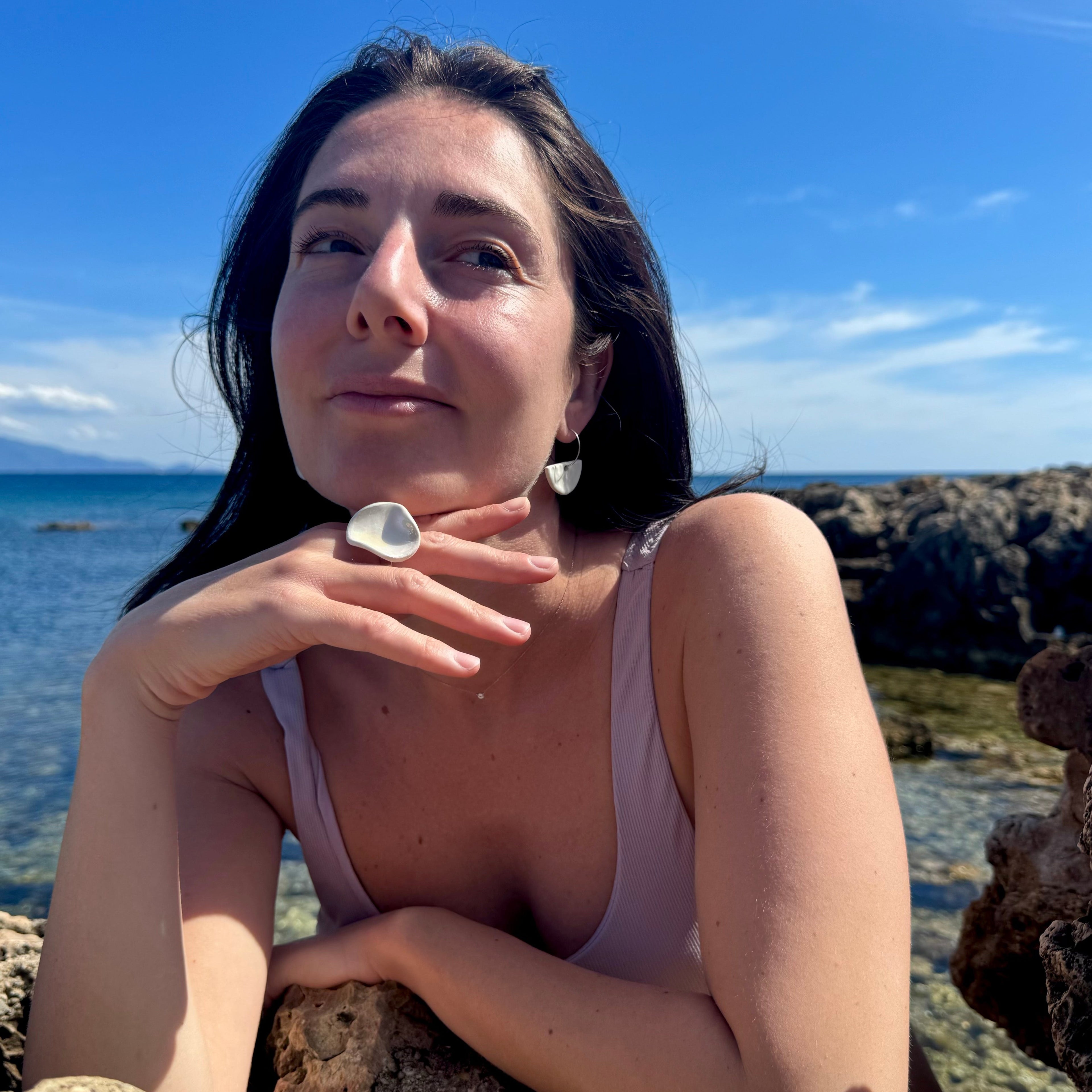 Agnese Ban, founder of Banceramiche, a handcrafted ceramic jewellery Italian brand.