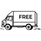 Free delivery logo